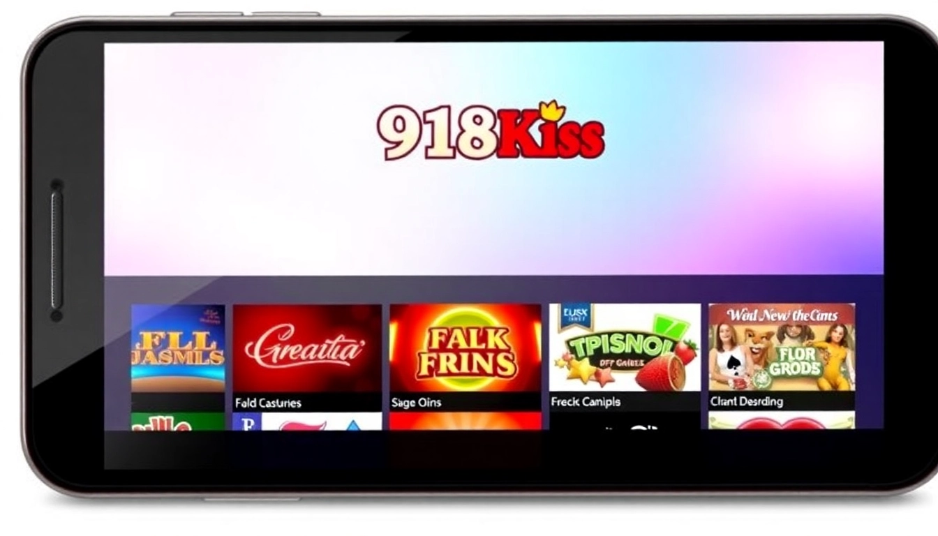 Download the 918kiss download app featuring vibrant casino game icons for a thrilling experience.